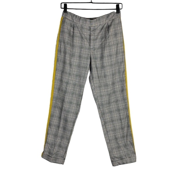 Zara plaid trouser with side stripe - Picture 1 of 9